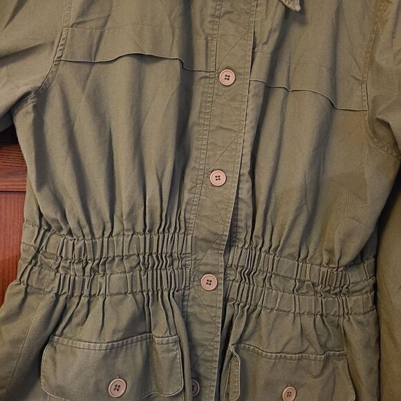 Vintage Hunt Club Olive Safari Jacket 16 Tall - Picture 6 of 7